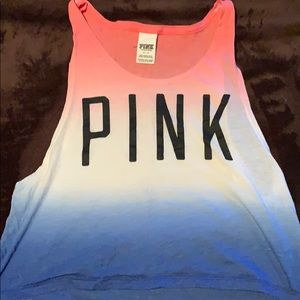 PINK crop top perfect for Fourth of July